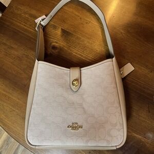 Coach Hadley Convertible Crossbody Bag With Canvas CAK50 Gold‎ NWT Classic Logo